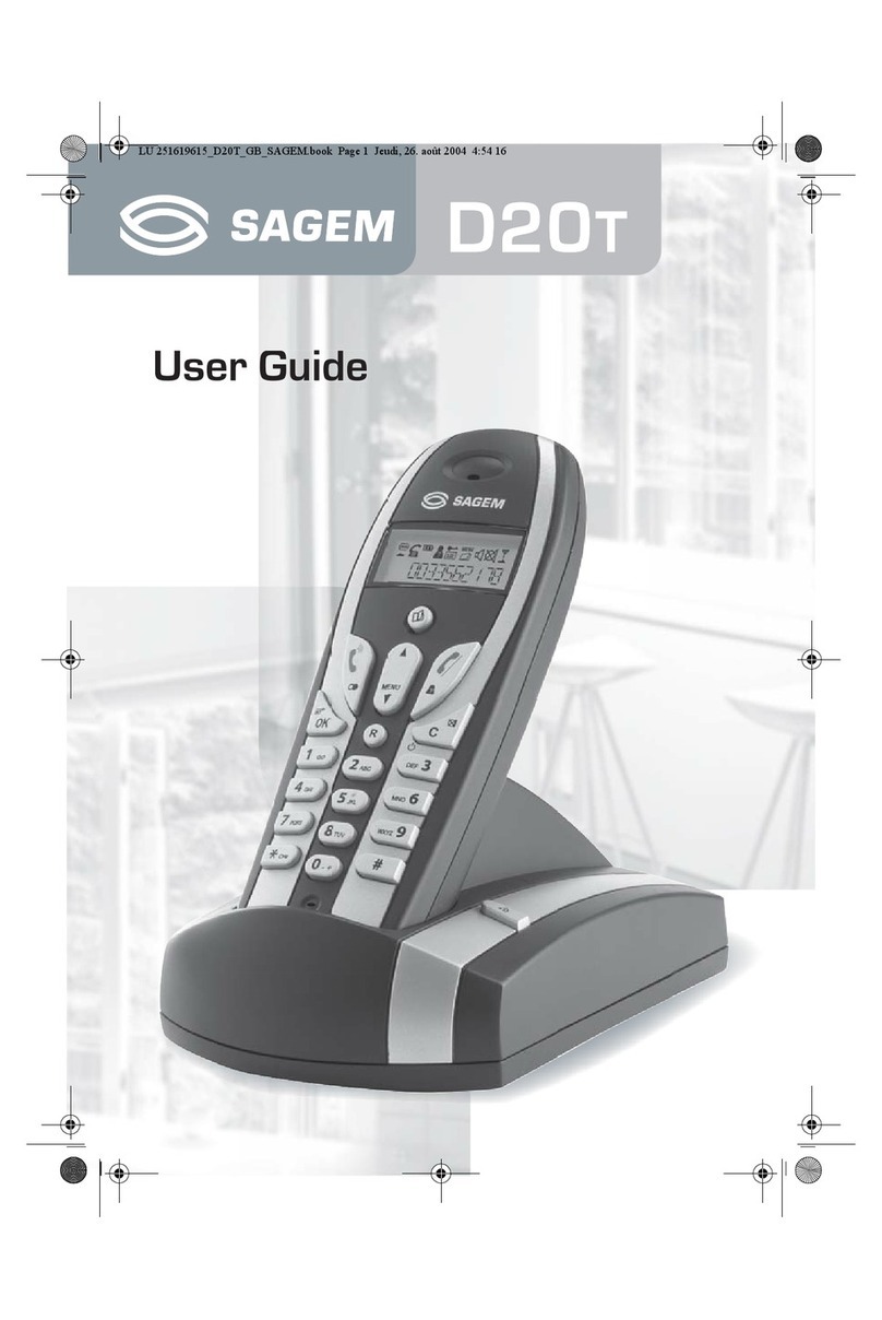 Sagem D20T user guide