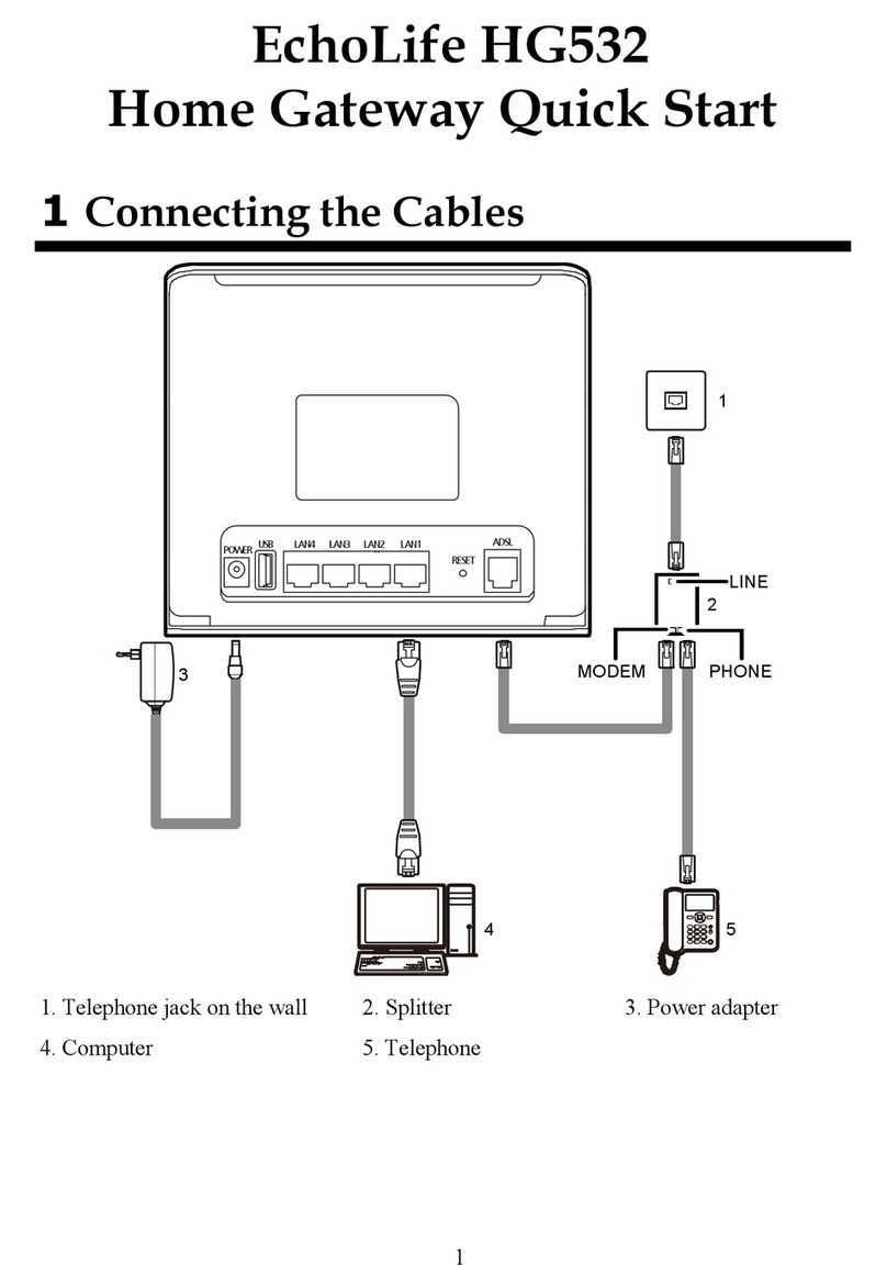 Huawei EchoLife HG532 User manual Huawei EchoLife HG532 User manual