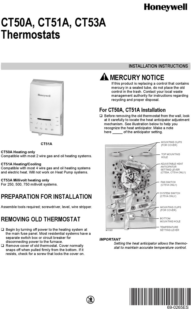 Honeywell CT50A, CT51A, CT53A User manual Honeywell CT50A, CT51A, CT53A User manual