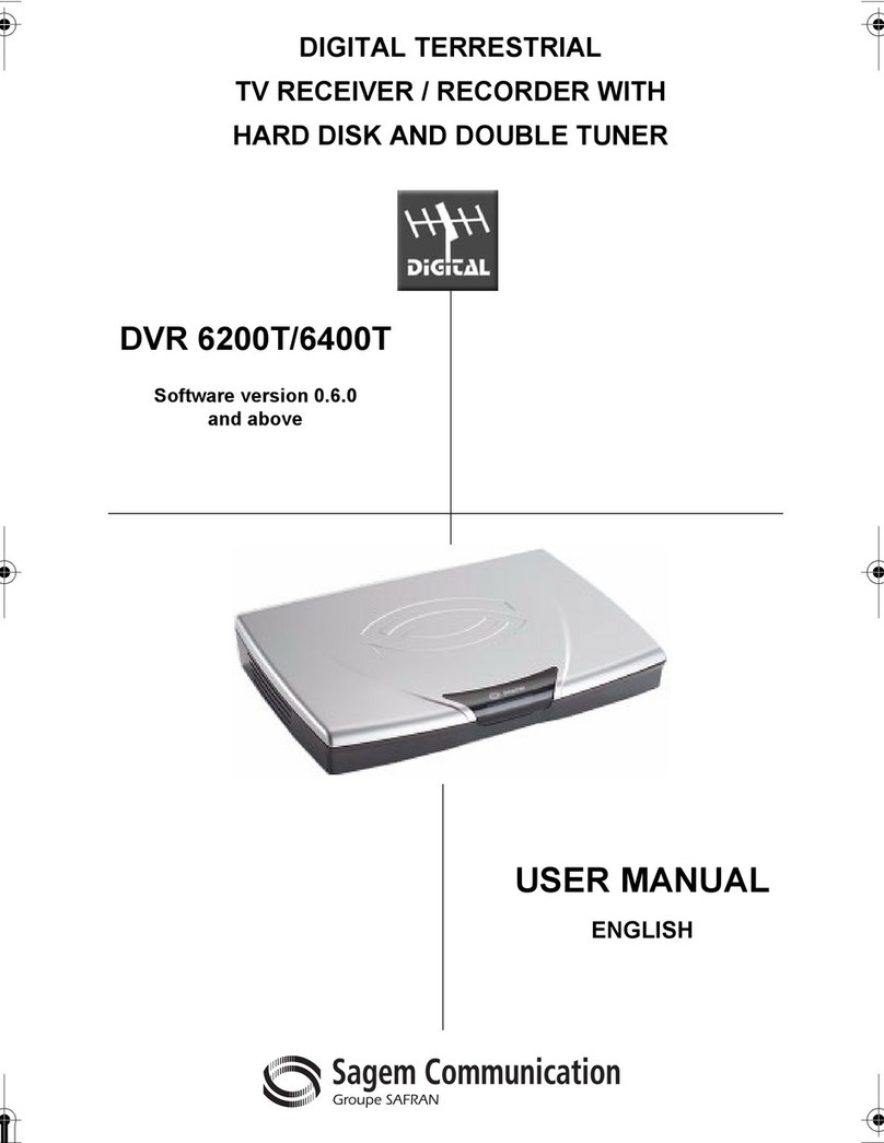 Sagem DVR 6400T user manual