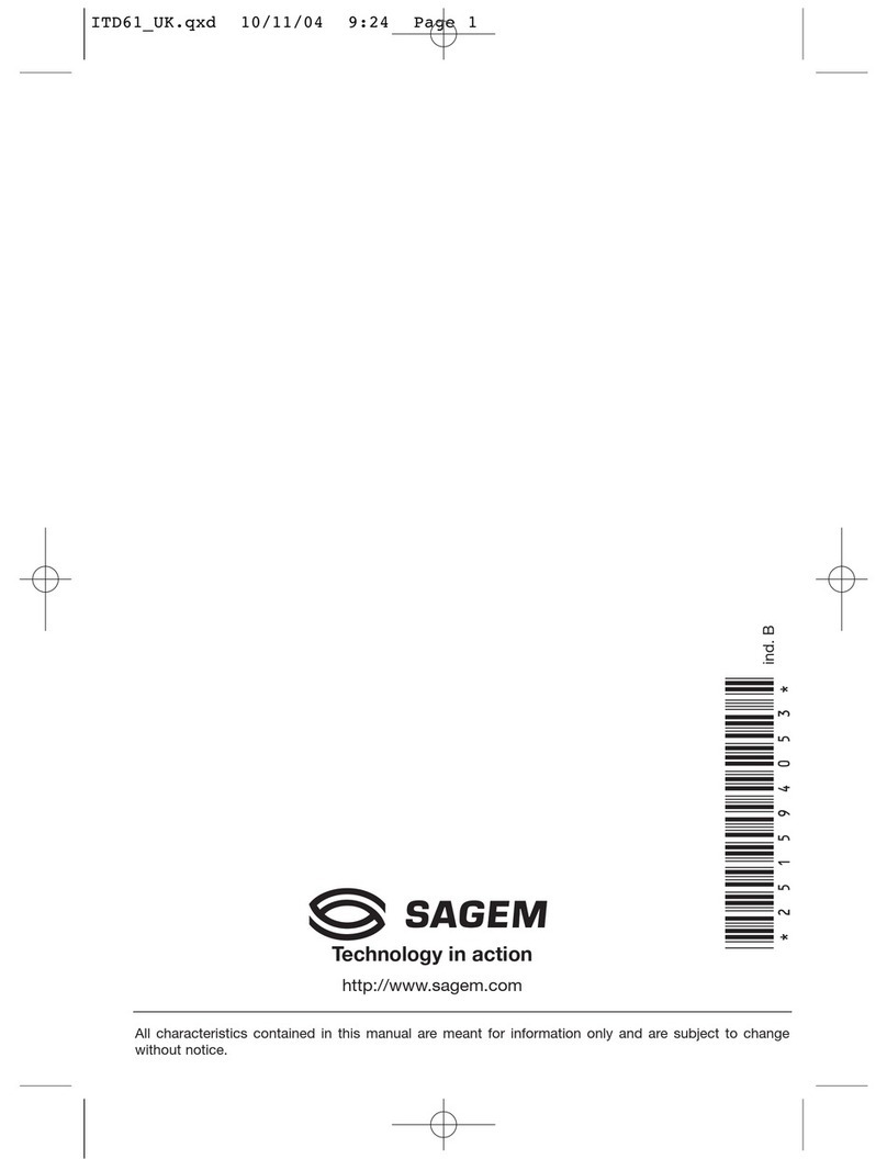 Sagem ITD 58 user manual