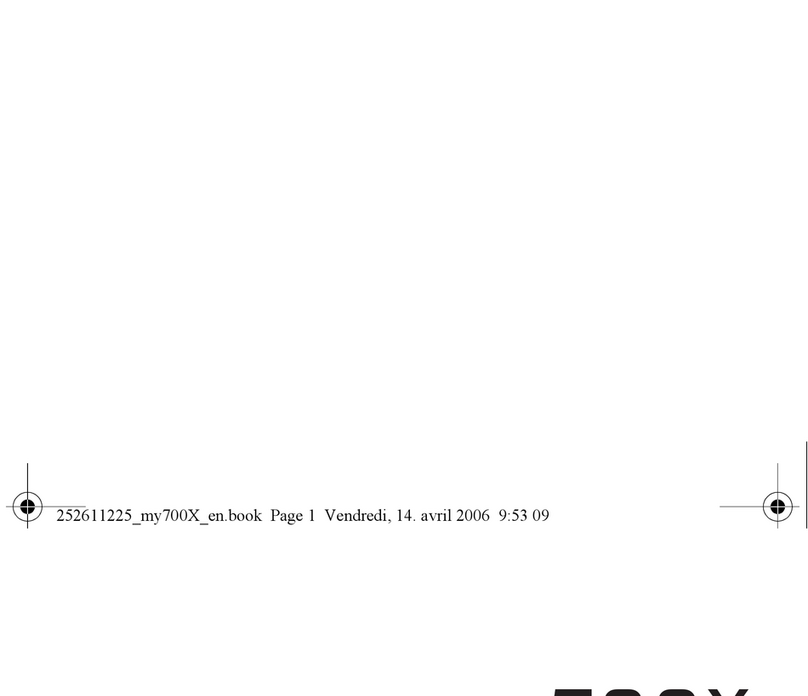 Sagem MY700X User manual
