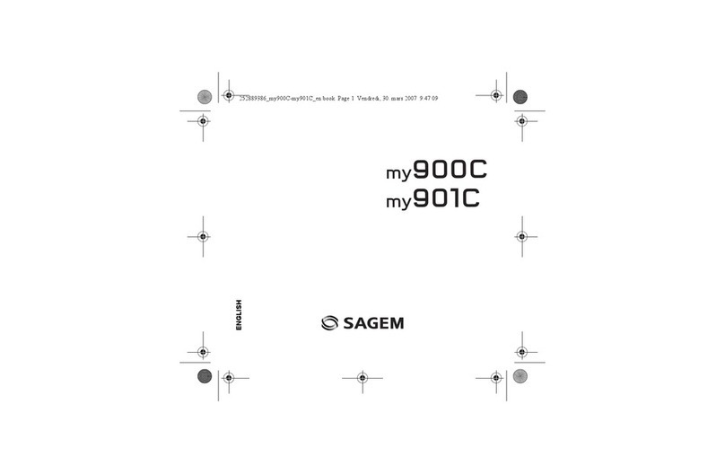 Sagem MY901C User manual