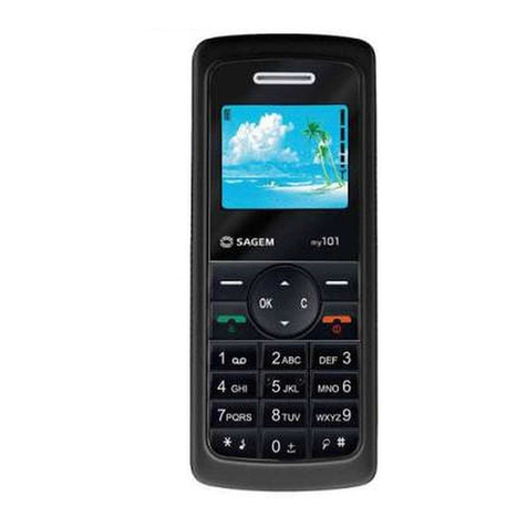 Sagem MY101X User manual