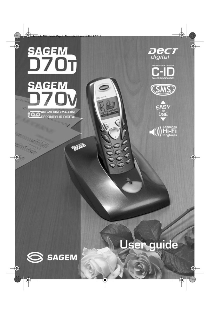 Sagem D70V User manual