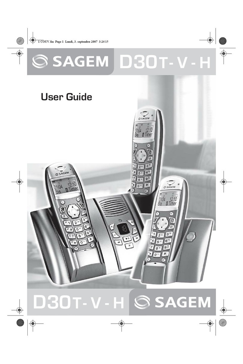 Sagem D30V User manual