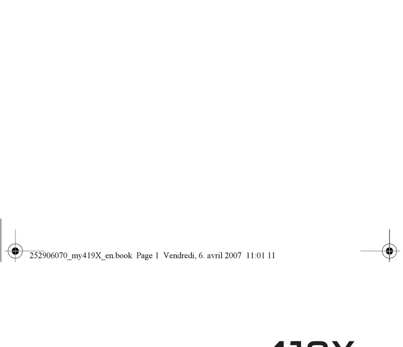 Sagem MY419X User manual