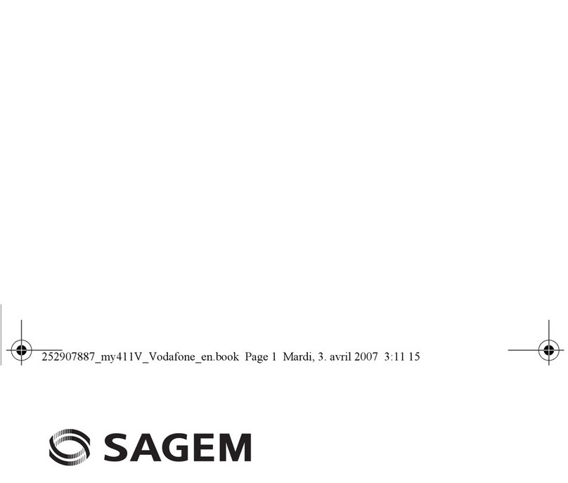 Sagem MY411V User manual