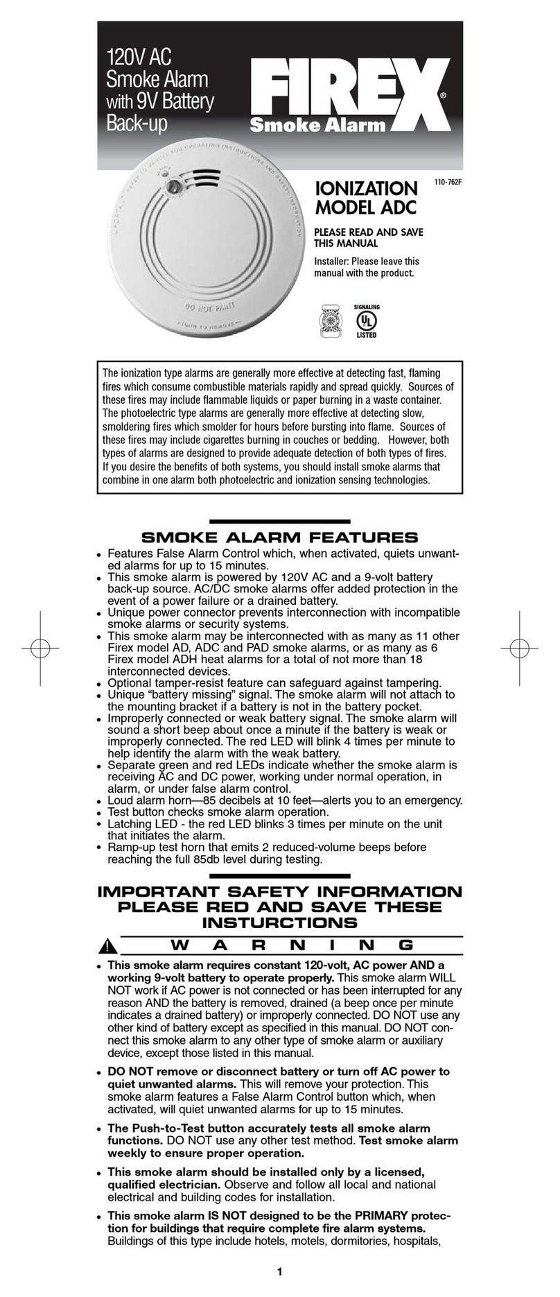 Firex ADC User manual