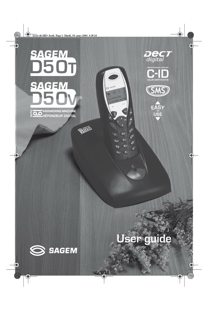 Sagem D50T User manual
