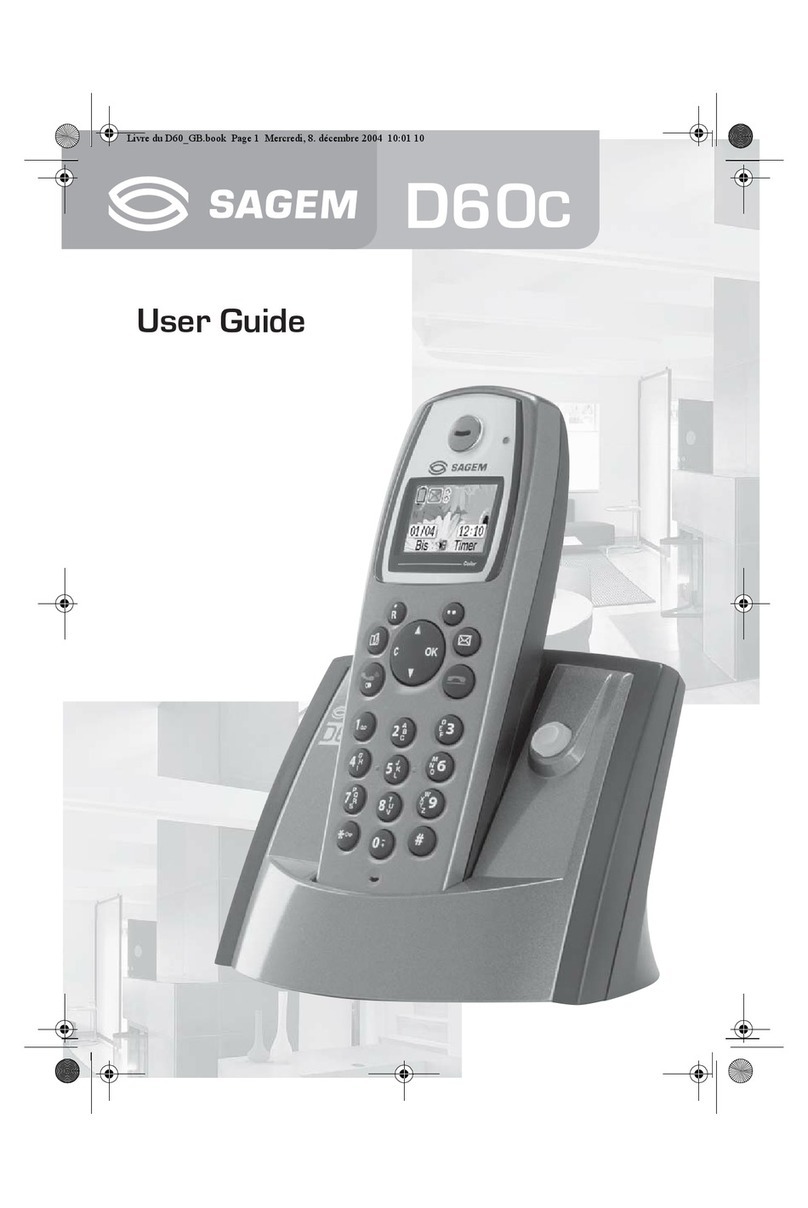 Sagem D60C user guide