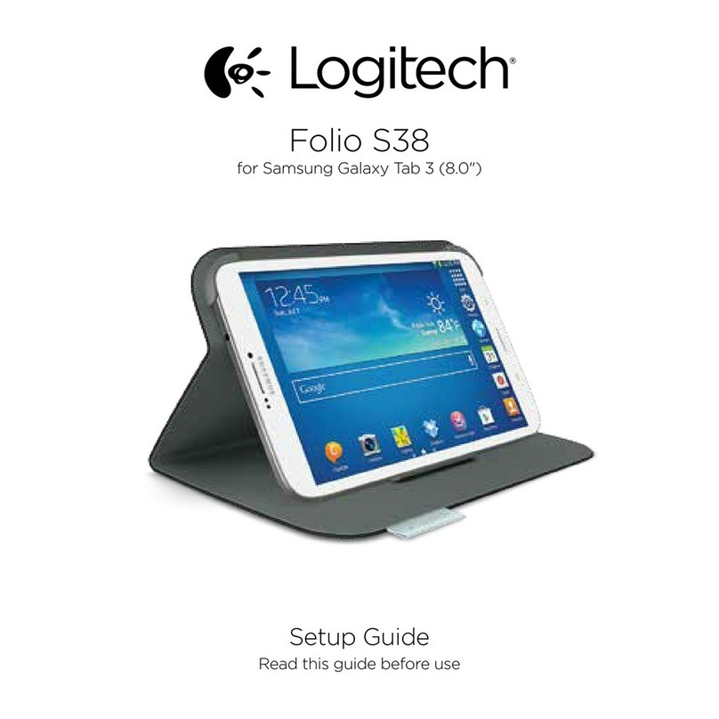 Logitech Folio S38 User manual Logitech Folio S38 User manual