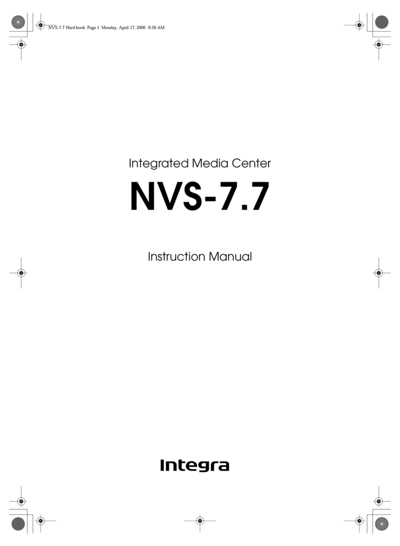 Integra NVS-7.7 instruction manual