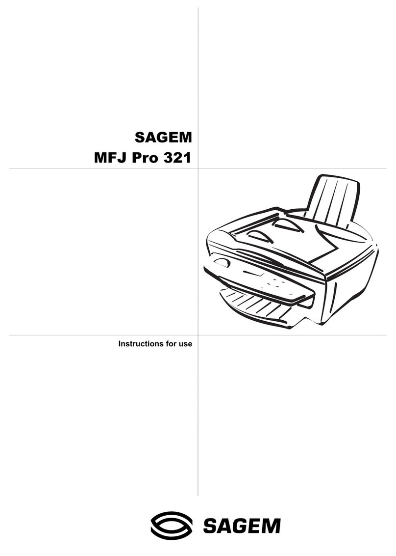 Sagem MF J PRO 321 Instructions for use