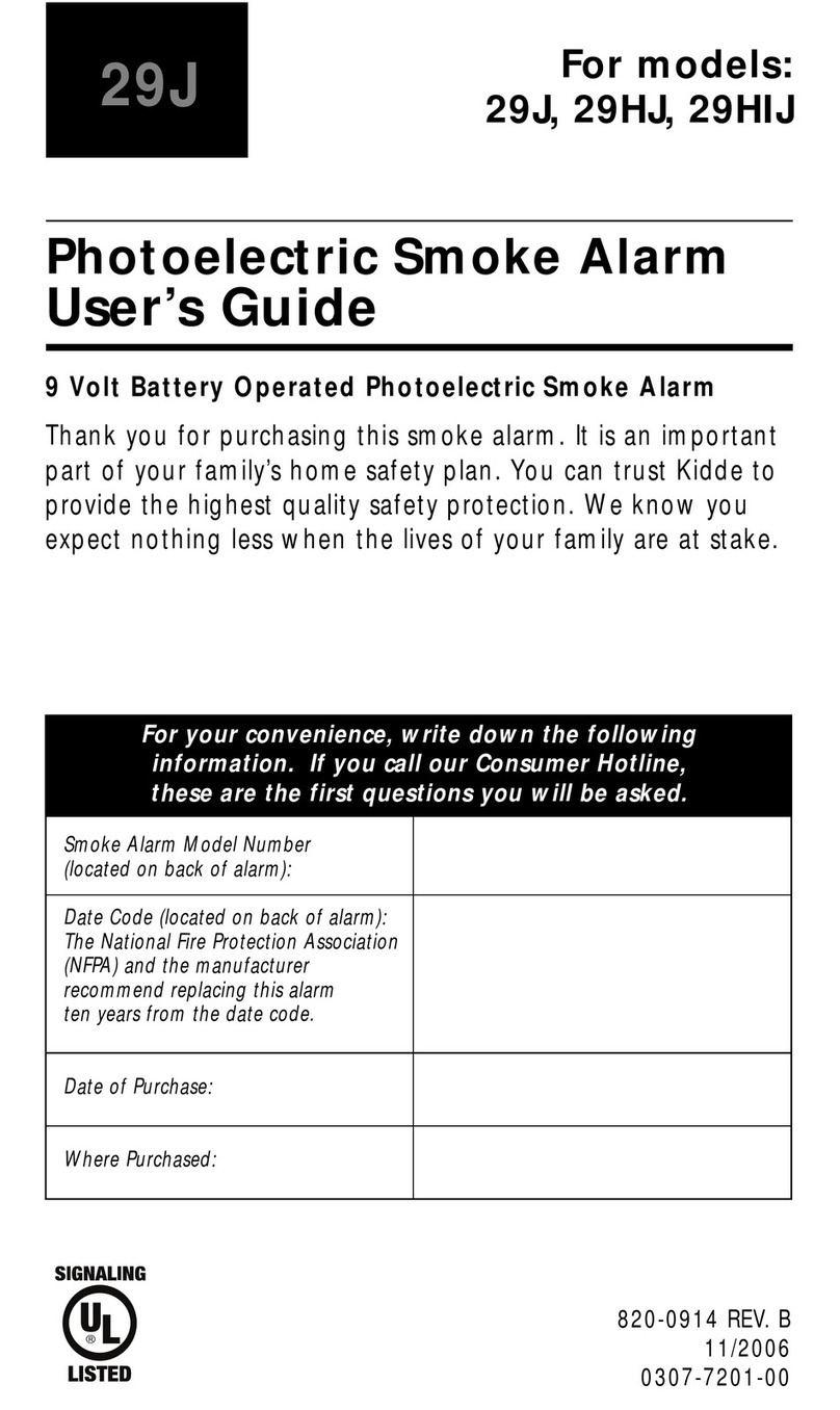 Kidde 29J User manual