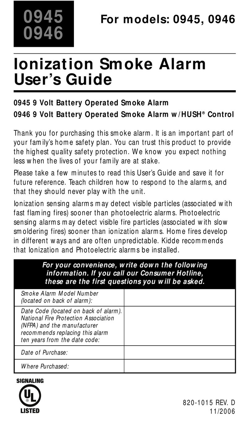 Kidde 945 user guide