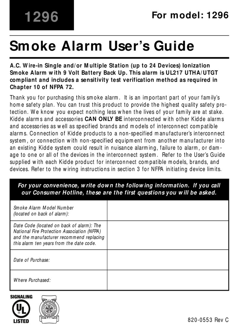 Kidde 1296 user guide