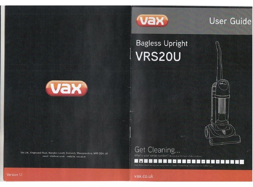 Vax H87-G12 Series User manual Vax H87-G12 Series User manual