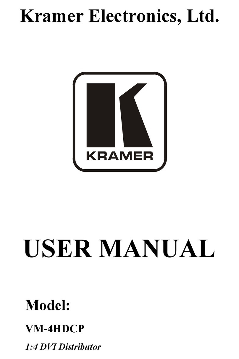 Kramer VM-4HDCP User manual
