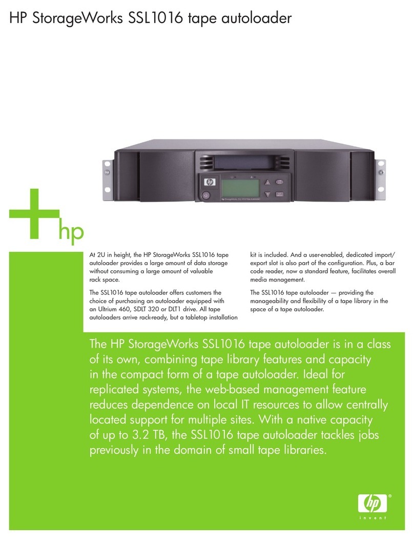 HP StorageWorks SSL1016 Technical specifications