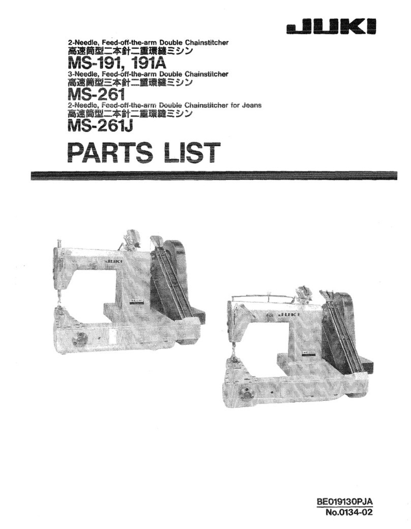 JUKI MS-191; MS-191A; MS-261; MS-261J User manual