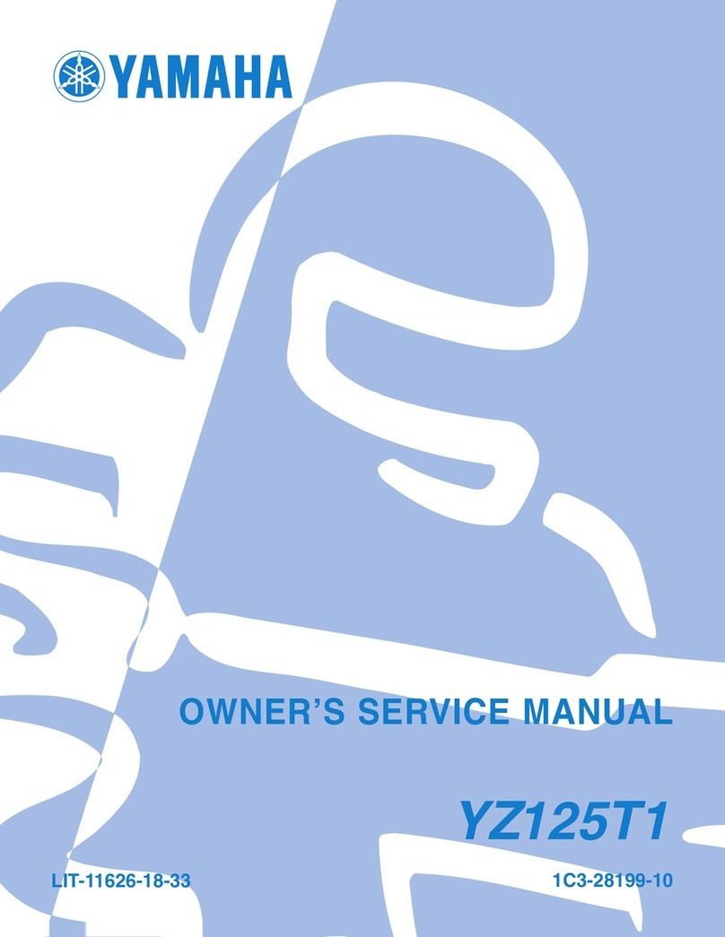 Yamaha YZ125T1 Application guide