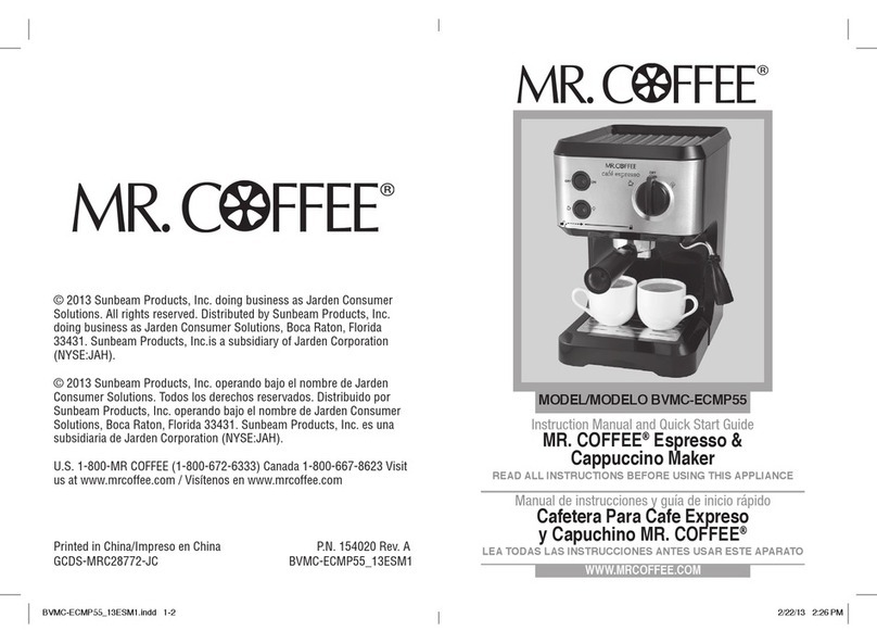 Mr. Coffee BVMC-ECMP55 User manual Mr. Coffee BVMC-ECMP55 User manual