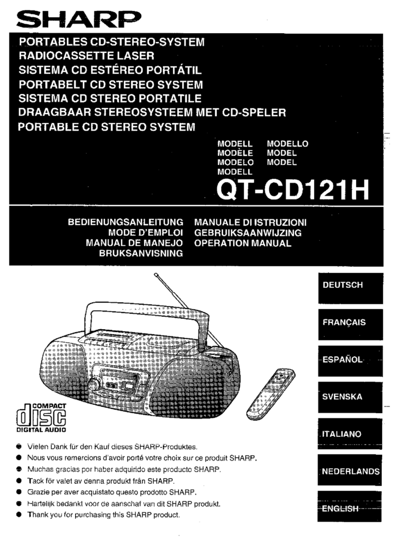 Sharp QT-CD121H Operation manual