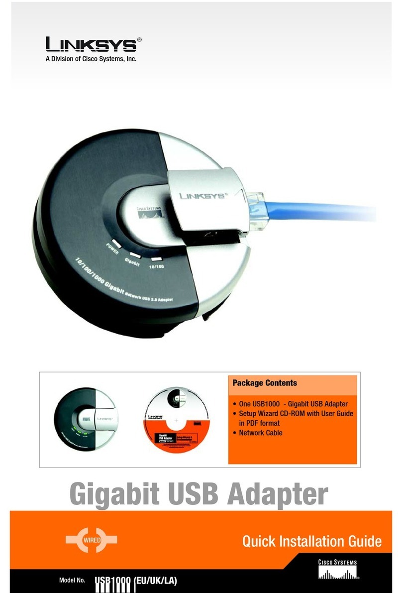 Cisco LINKSYS USB1000 User manual