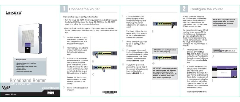 Cisco LinkSys RTP300 Original operating instructions