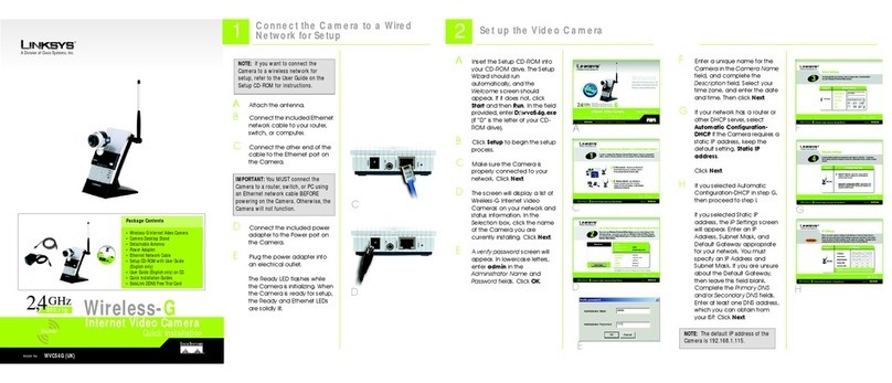 Cisco Linksys WVC54G Quick intallation