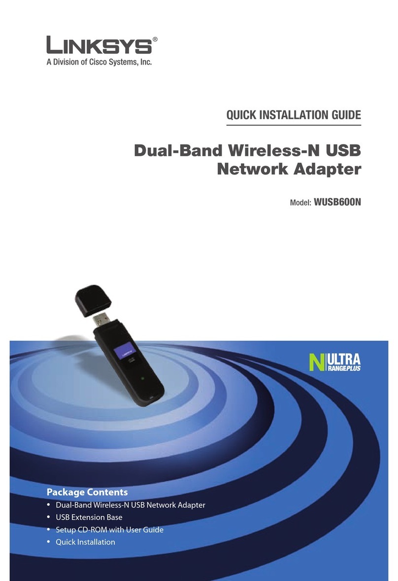 Cisco Linksys WUSB600N User manual Cisco Linksys WUSB600N User manual