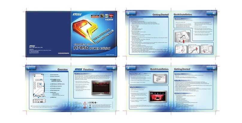 MSI R7850 Power Edition 2GD5/OC user guide