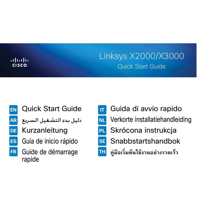 Cisco Linksys X2000 User manual