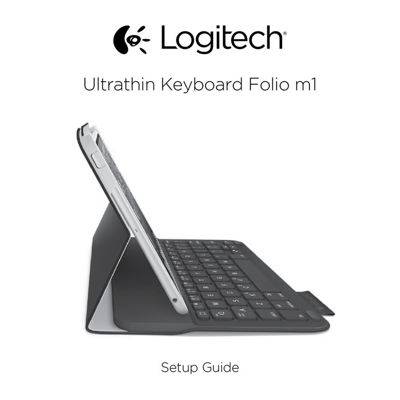 Logitech Ultrathin Keyboard Folio m1 User manual