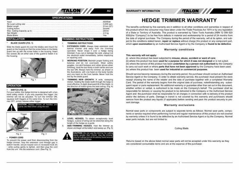 Talon Tools AT2038 user manual