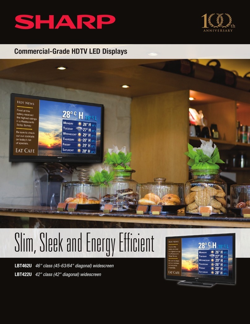 Sharp Aquos LB-T462U User manual