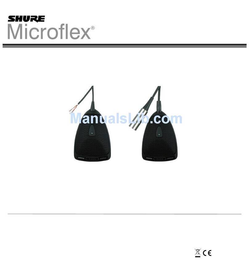 Shure Microflex MX392 User manual