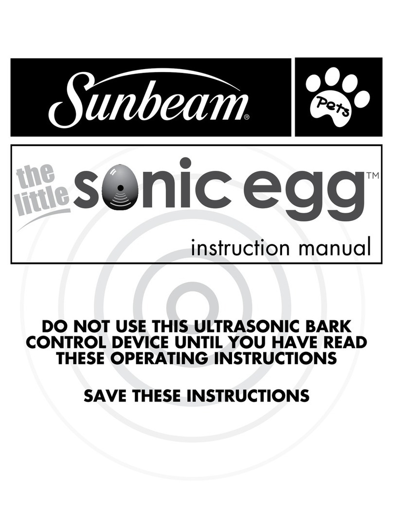 Sunbeam Sonic Egg User manual