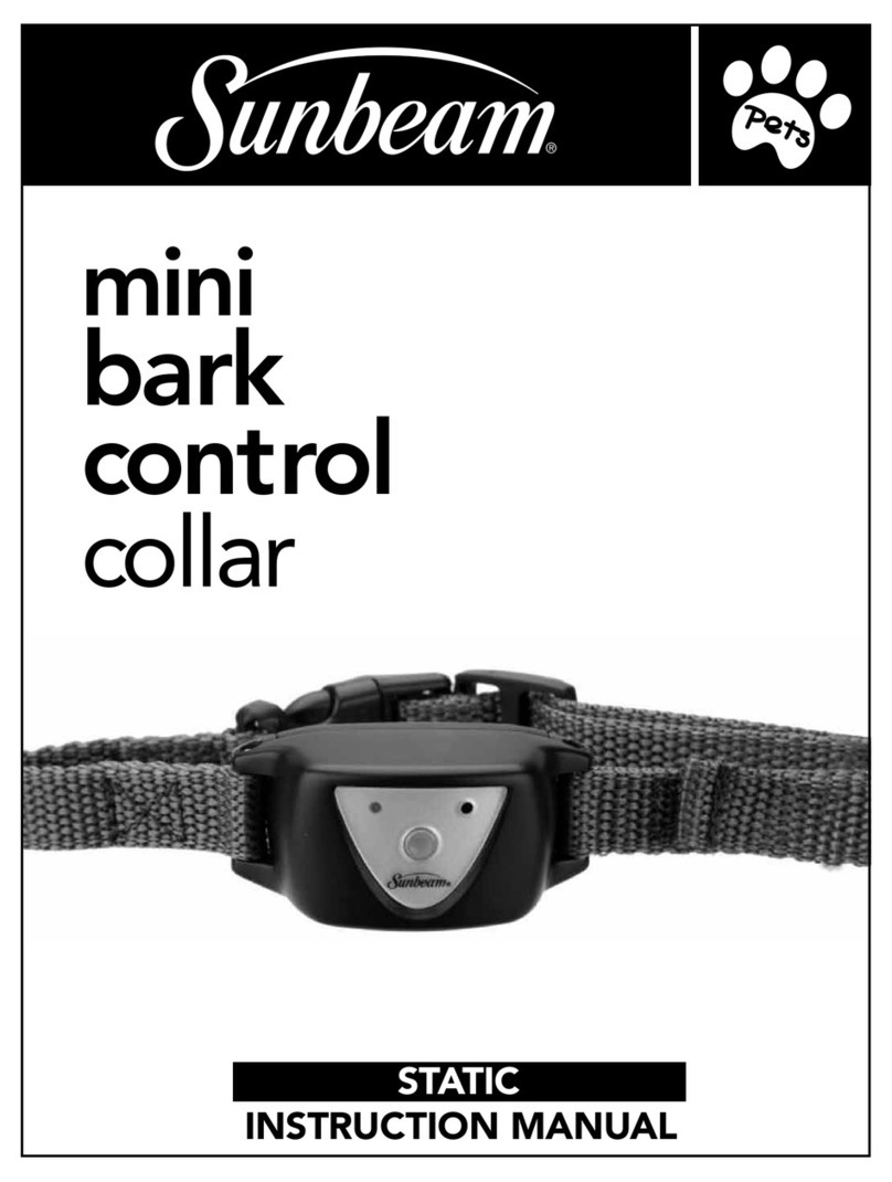 Sunbeam Mini Bark Control Collar User manual Sunbeam Mini Bark Control Collar User manual