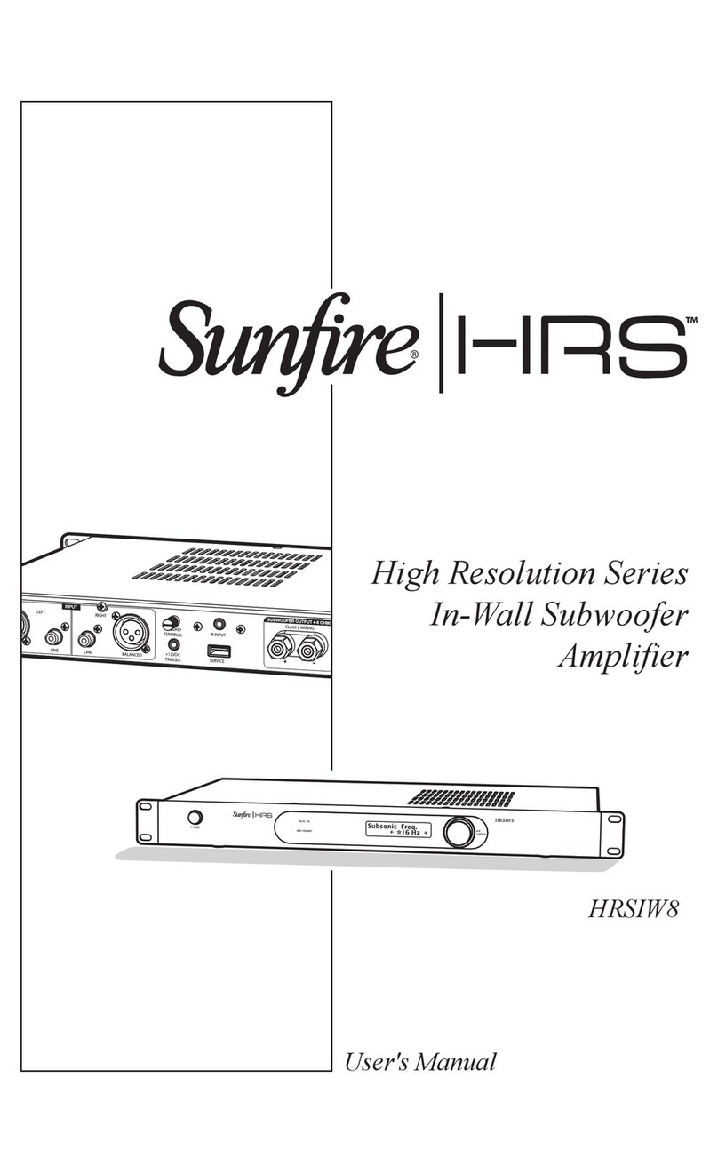 Sunfire HRSIW8 User manual
