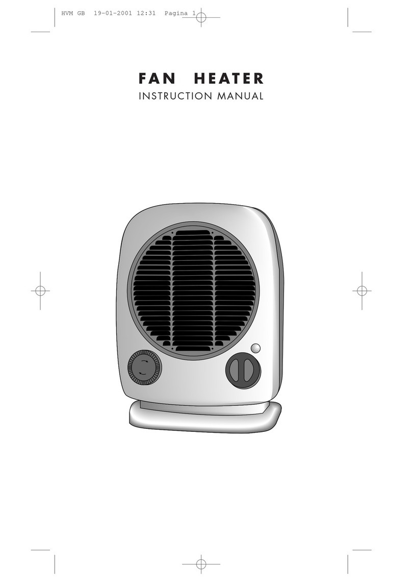 DeLonghi FAN HEATER instruction manual