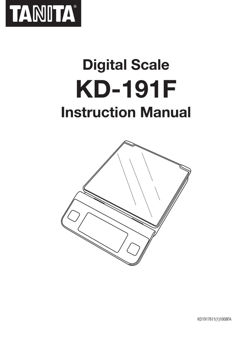Tanita KD-191F User manual