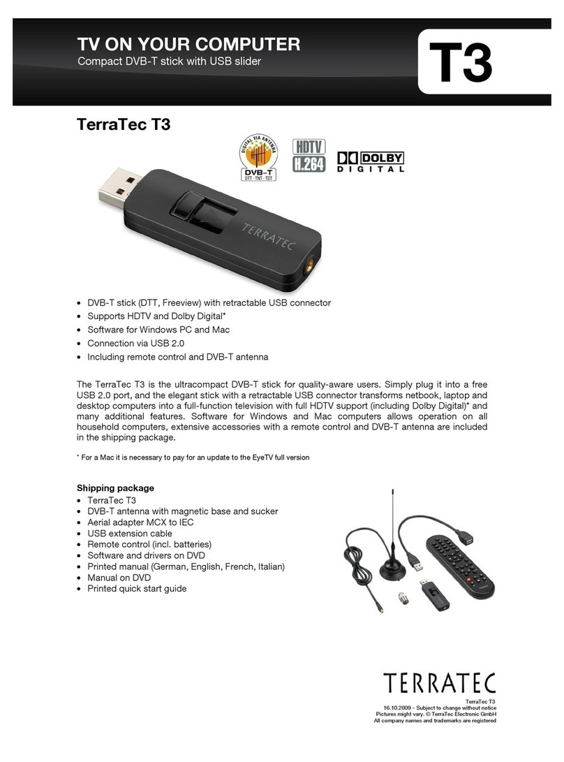 TerraTec T3 User manual TerraTec T3 User manual