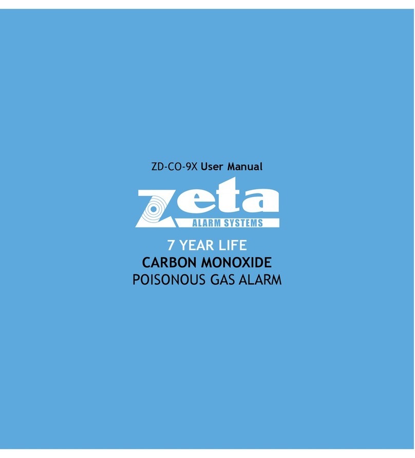 Zeta Alarm Systems ZD-CO-9X user manual