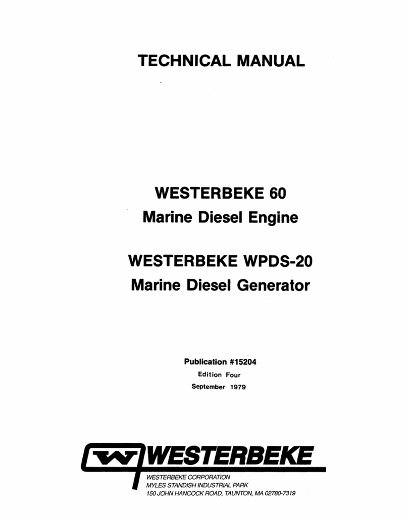 Westerbeke WPDS-20 Technical manual