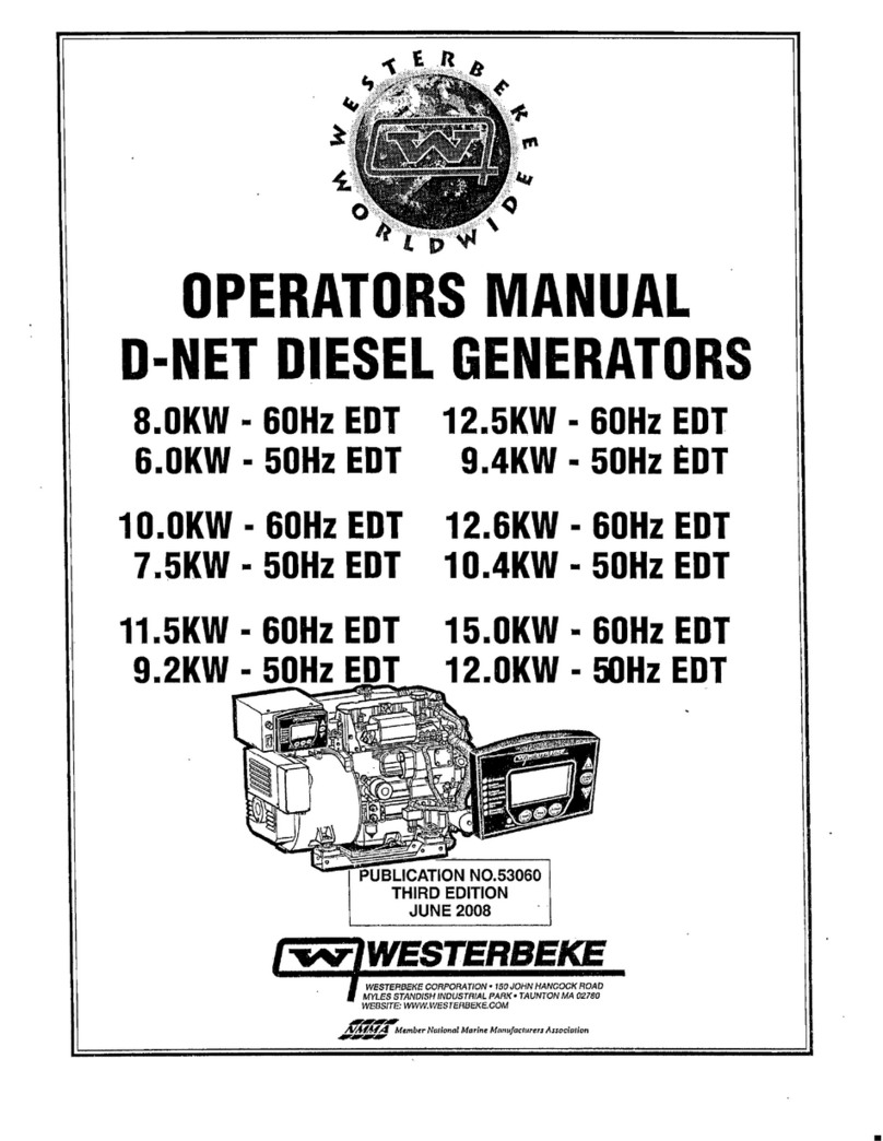 Westerbeke 8.0KW-60Hz ENDT Operator's manual