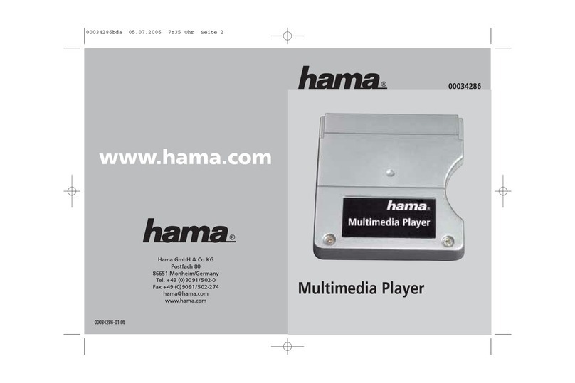 Hama Multimedia Player manual&nbsp;