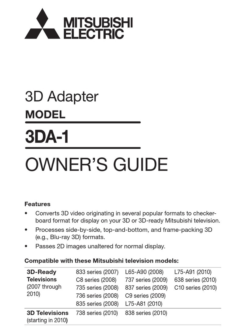 Mitsubishi Electric 3DA-1 owner's guide