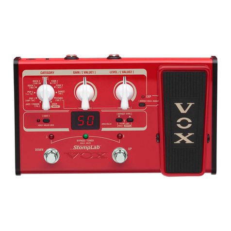 Vox StompLab IIB owner's manual